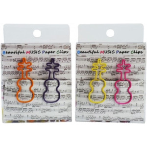 Pack 12 Clips Violín Agifty C-1027 Colores 4cm