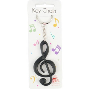 Llavero Clave De Sol Agifty K-1002 Negro