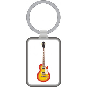 Llavero Guitarra Eléctrica Agifty K-1057 Blanco
