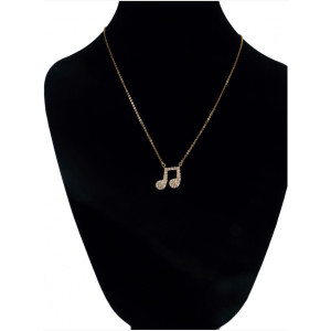 Collar Corchea Dorado Agifty N-2012