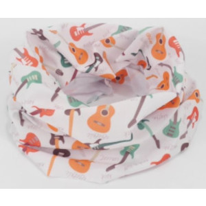 Bufanda Lazo Guitarras Agifty S-7008 Blanca
