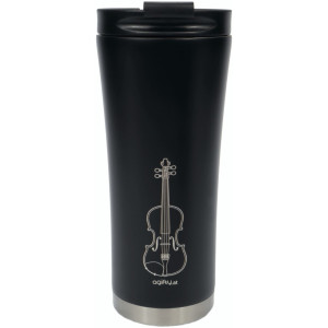 Coffee Termo Mug 500 ml Violín Agifty M-7008 Negro